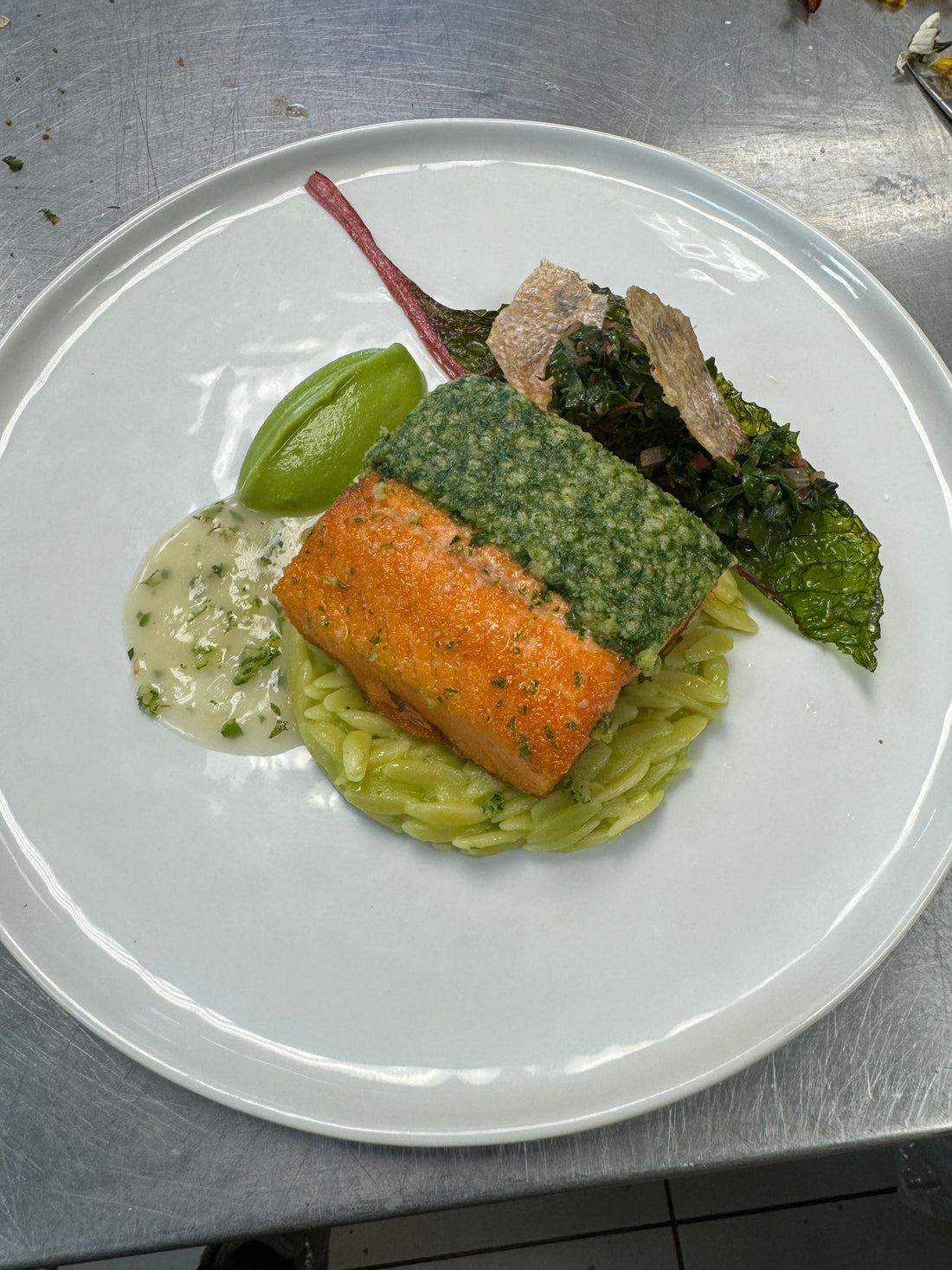 Pan-Seared Salmon with Garlic Butter & Casa de Fuego