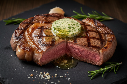 Reverse-Seared Ribeye with Garlic Butter & Casa de Fuego